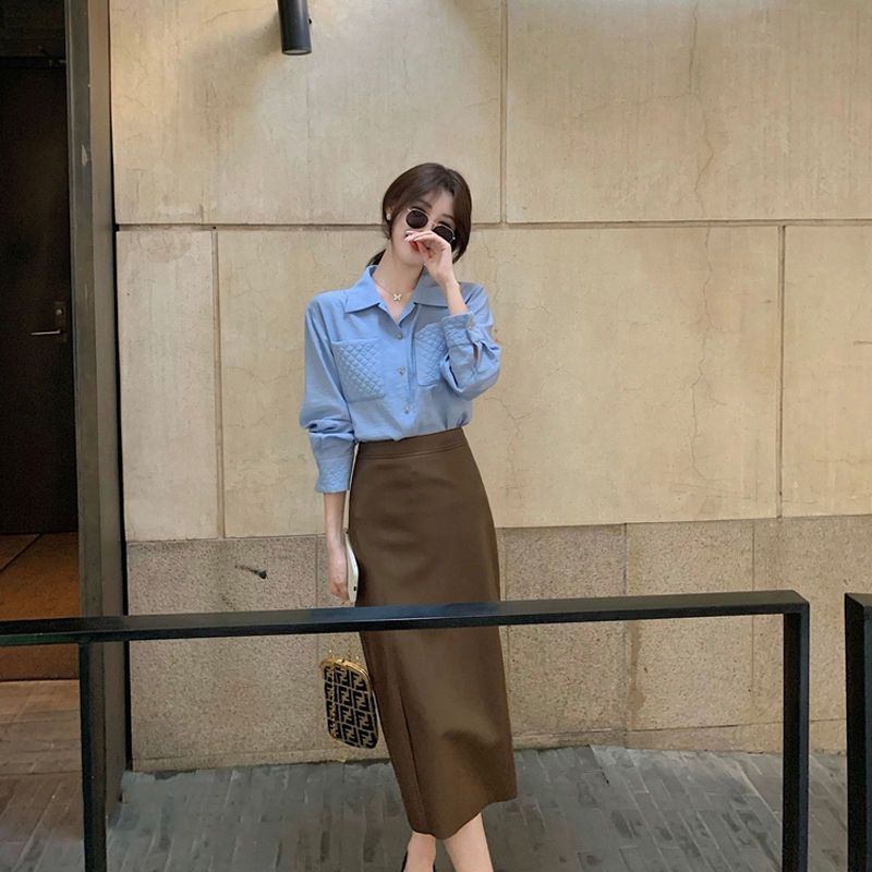 Fashion Temperament Sheath High Waist Skirt