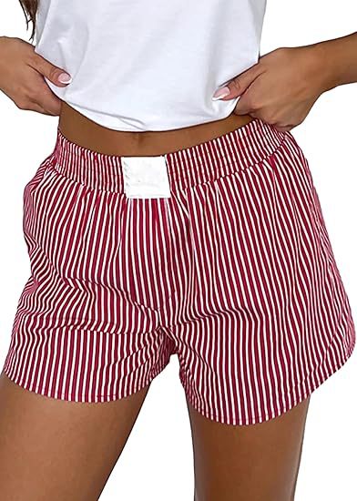 Loose Comfortable Striped Shorts