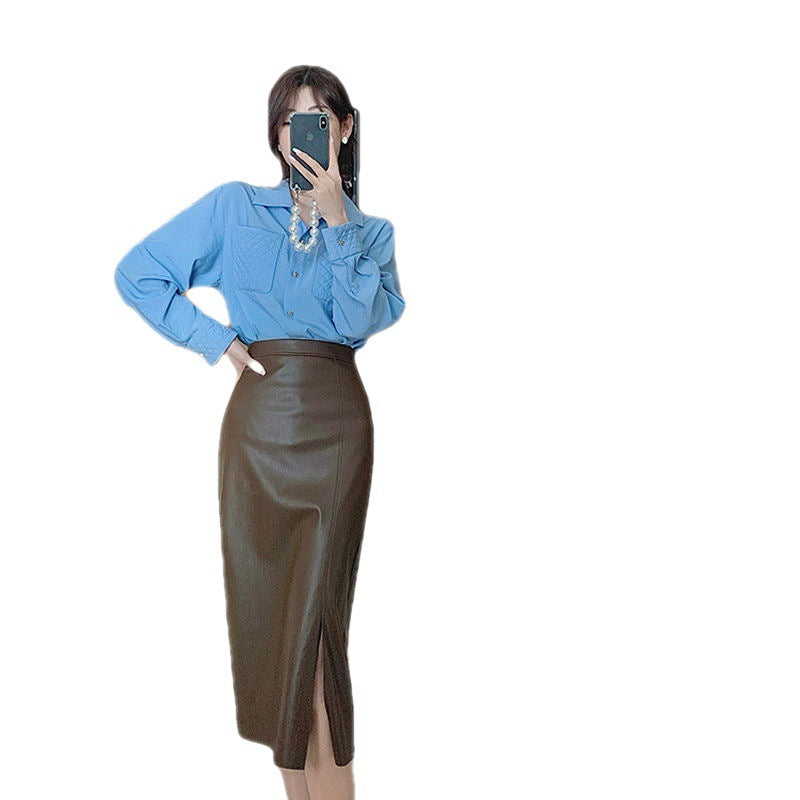 Fashion Temperament Sheath High Waist Skirt