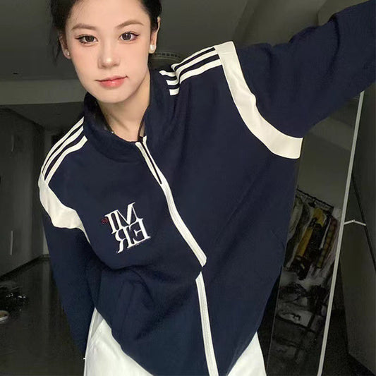 Thin Loose Retro Baseball Jacket