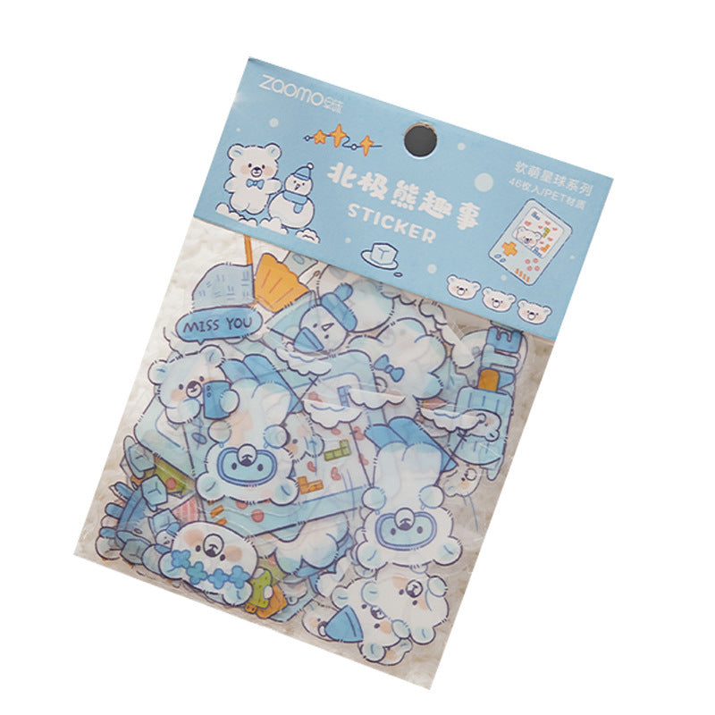 Soft Cute Planet Cute Animal Decoration Stickers