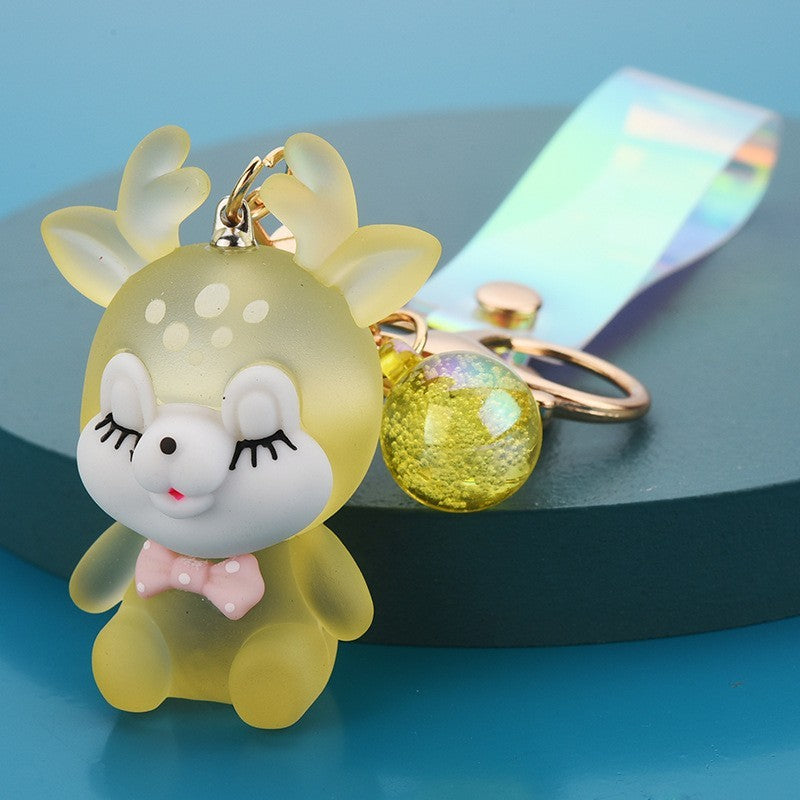 Scrub Sika Deer Key Chain