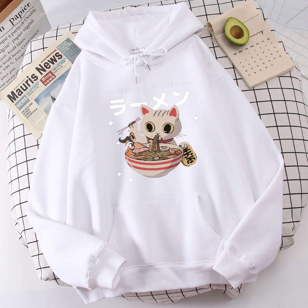 Fashion Cat Print Pullover