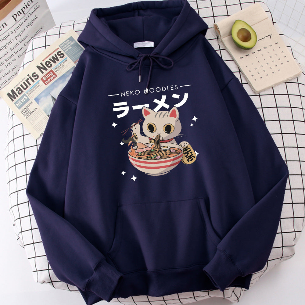 Fashion Cat Print Pullover