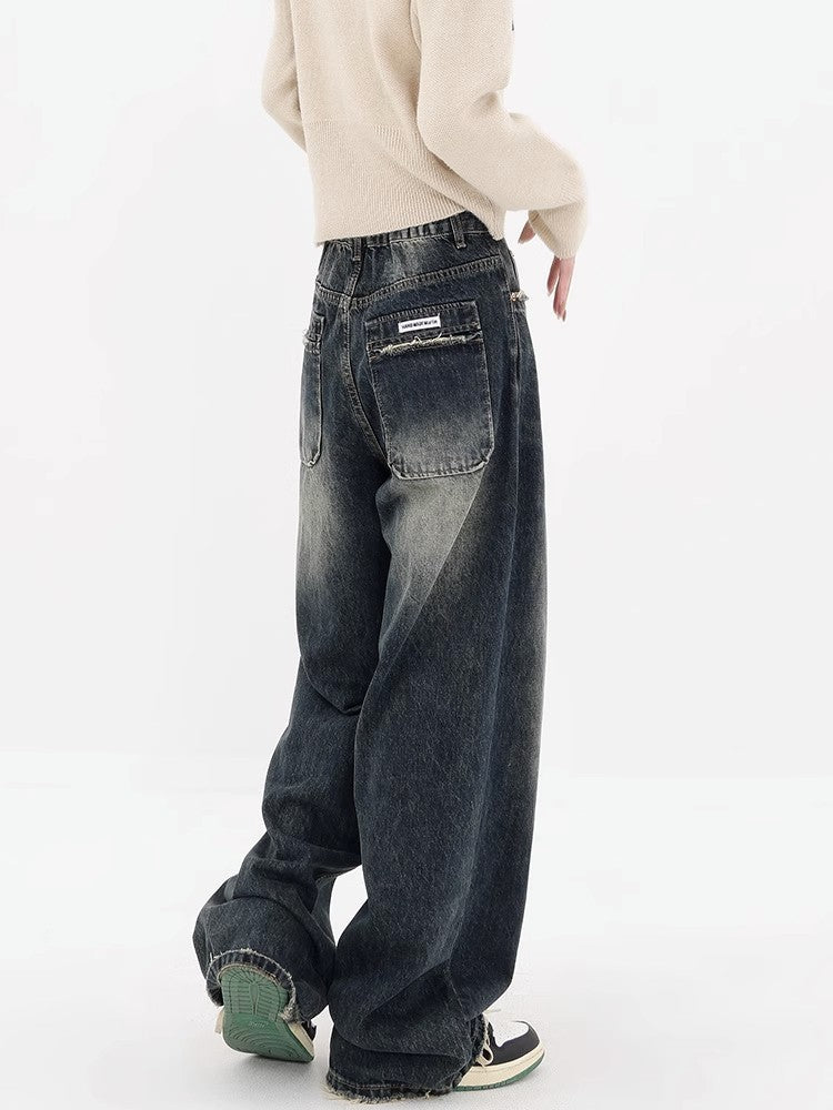 Autumn Retro Design High Waist Jeans