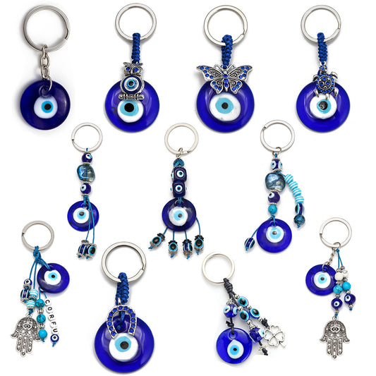 Evil eye Alloy Palm Key Pendant