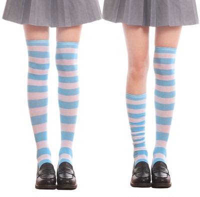 New Hot Girl Stripe Socks Streetwear Thin Leg Y2K Harajuku Lolita