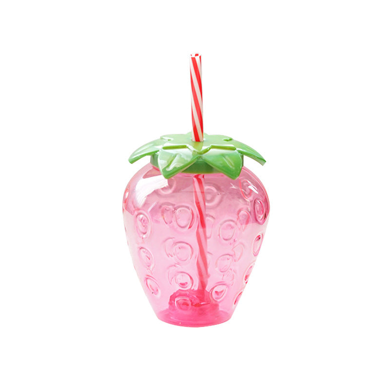 Kawaii strawberry water bottle cup