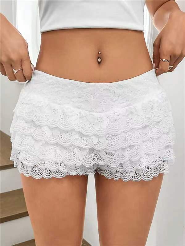 Lace Ruffle Pants