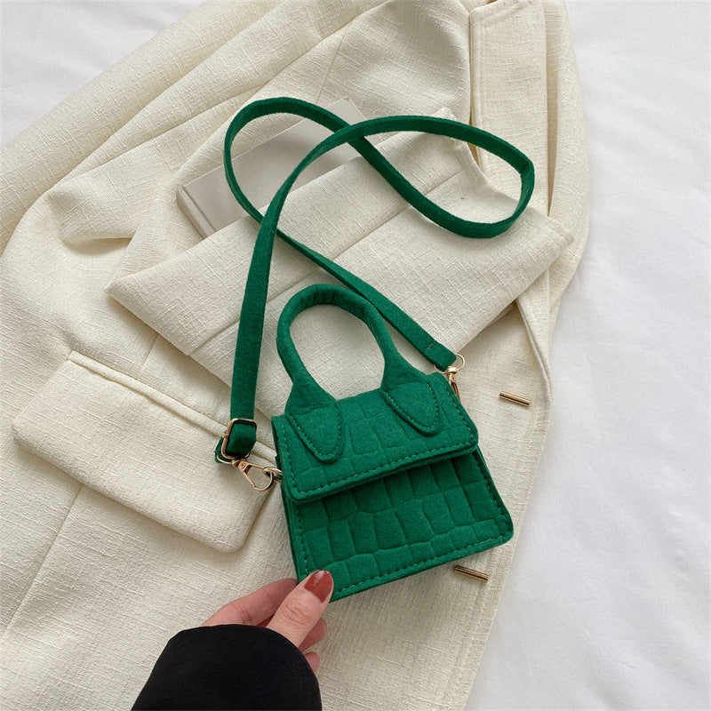 Mini block colour cross body bag