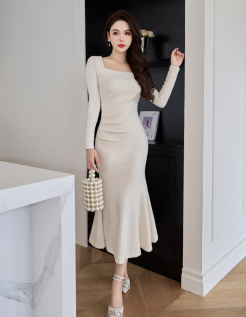 Cashmere Knitted Fishtail Long Skirt