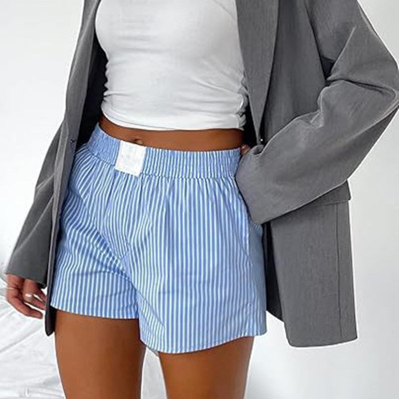 Loose Comfortable Striped Shorts