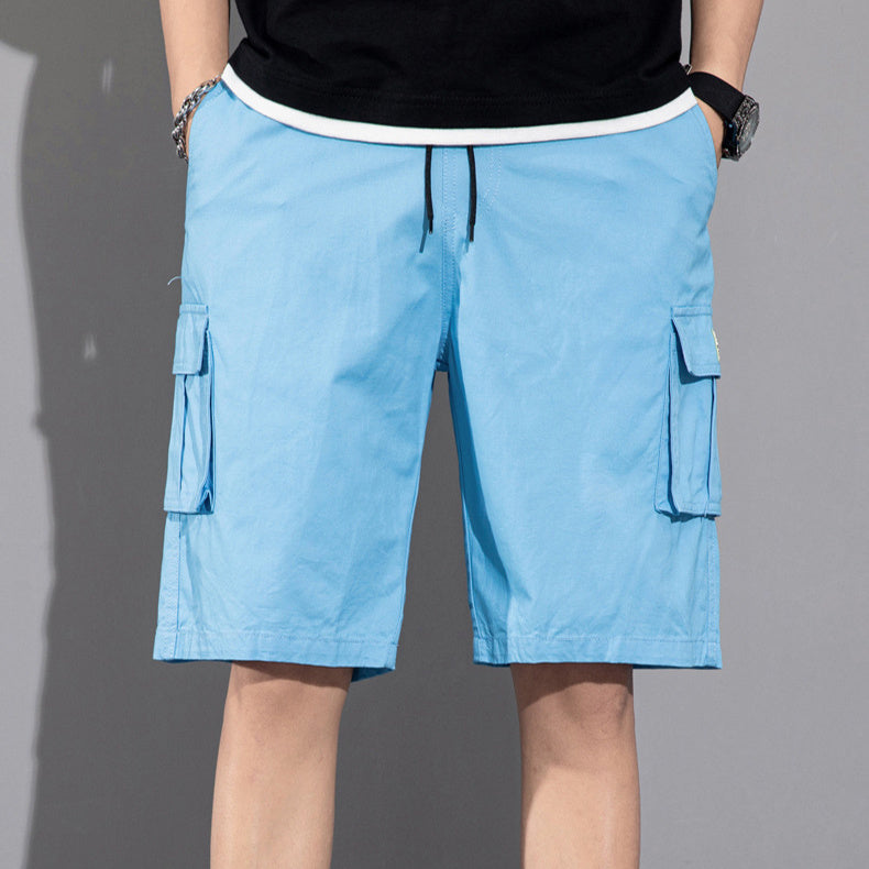 Casual Drawstring Cargo Shorts