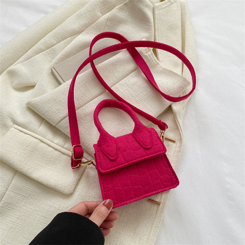 Mini block colour cross body bag