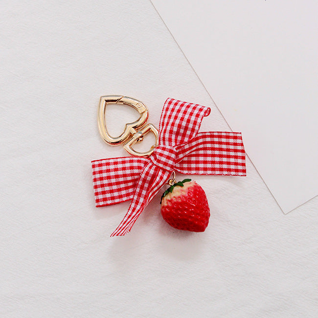 Summer Fruit Strawberry Bag Pendant