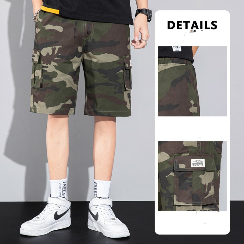 Casual Drawstring Cargo Shorts