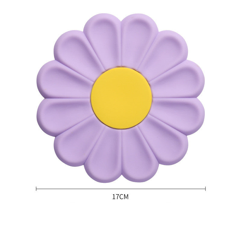 Daisy Flower Insulation Cute Silicone Placemat Decor