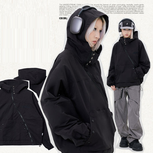 Retro Outdoor Mountain Waterproof Jacket Trench Coat