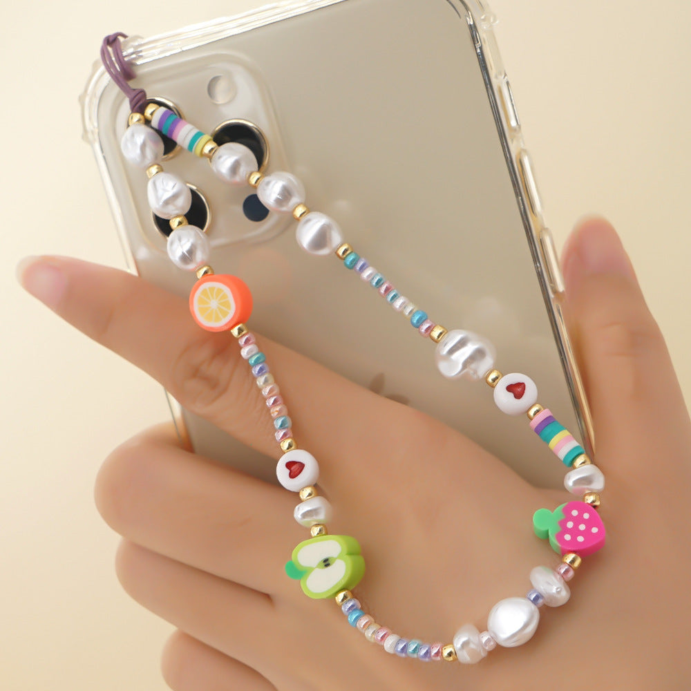 Fruity/evil eye Phone chain