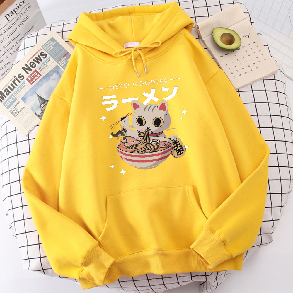 Fashion Cat Print Pullover