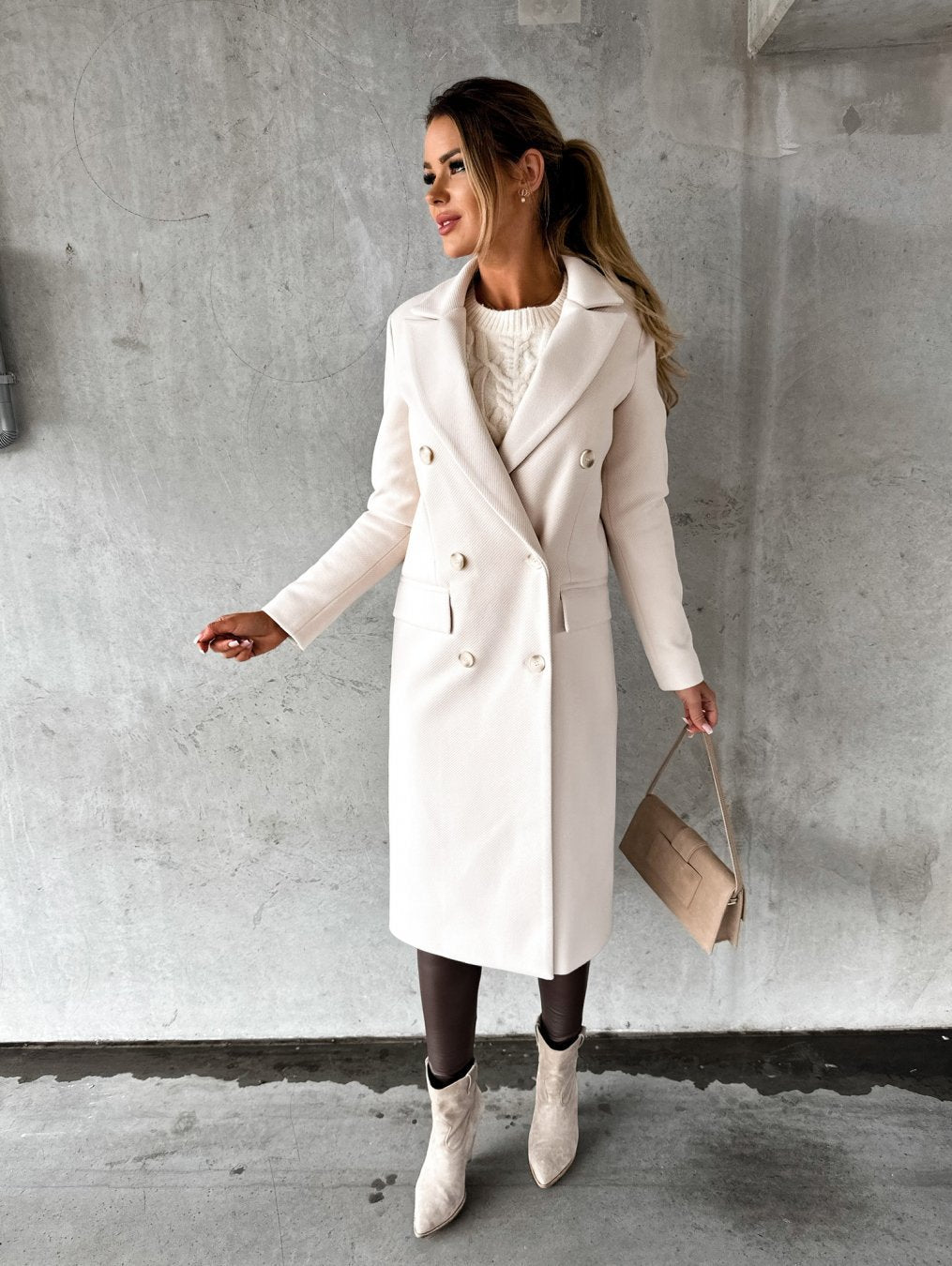 Fashion Casual Woolen Coat