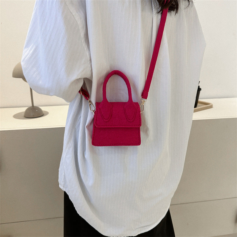 Mini block colour cross body bag