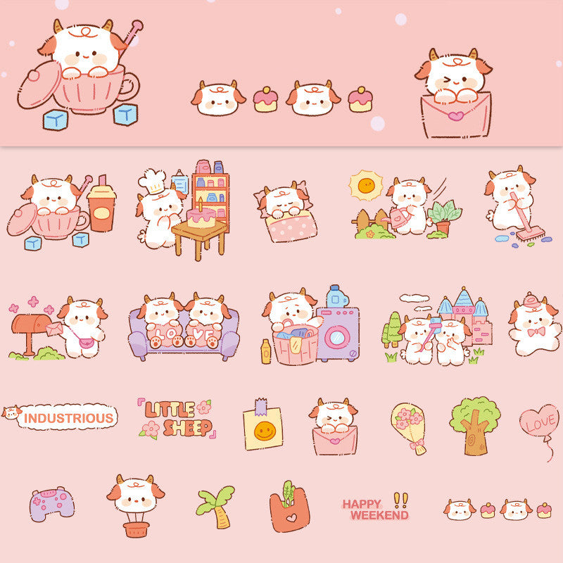 Soft Cute Planet Cute Animal Decoration Stickers