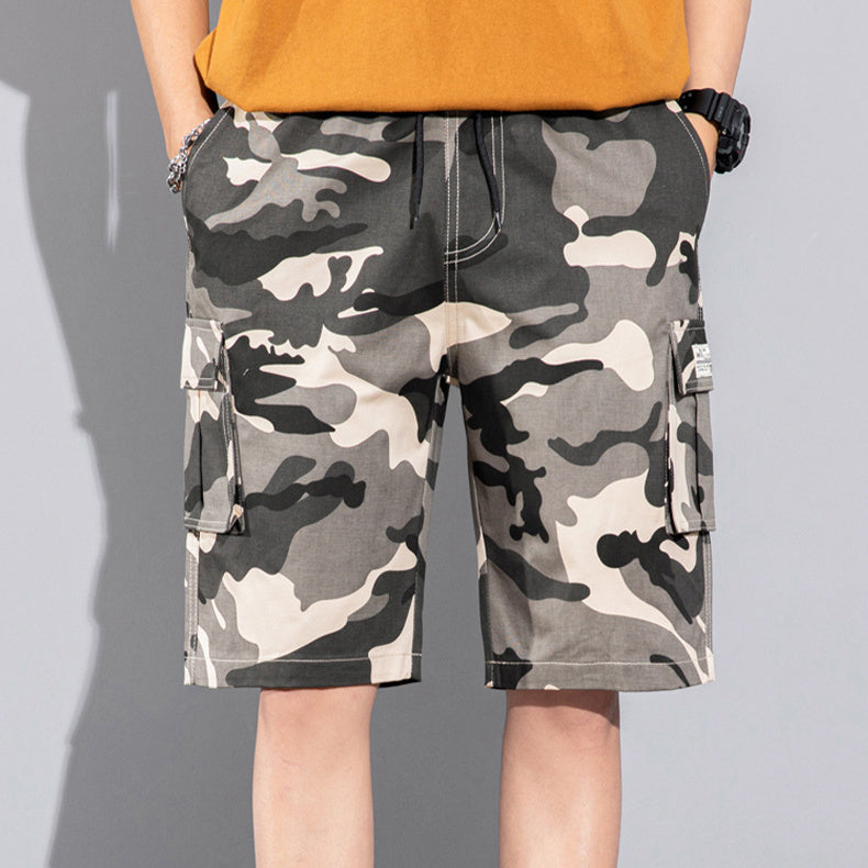 Casual Drawstring Cargo Shorts