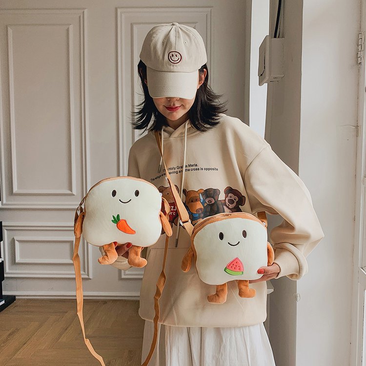 Toast Plush Shoulder Bag