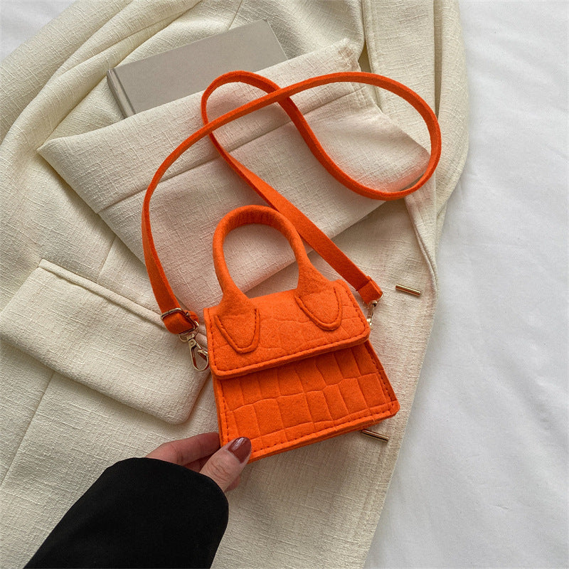 Mini block colour cross body bag