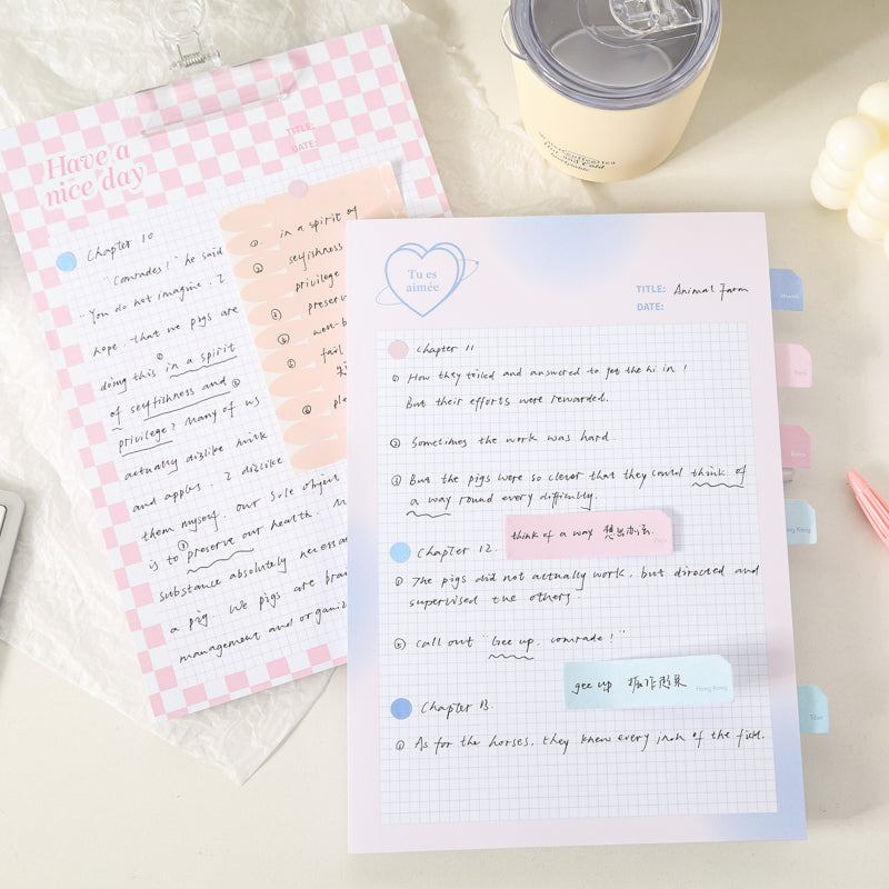 Sheets Grid Memo Paper Note Pads