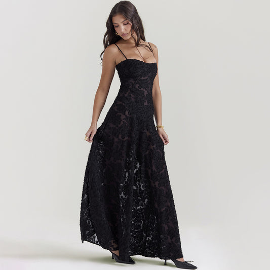 Elegant Evening Lace Dress