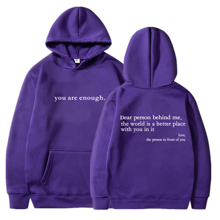 You are enough hoodie