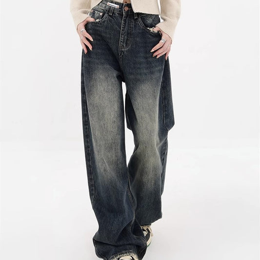 Autumn Retro Design High Waist Jeans