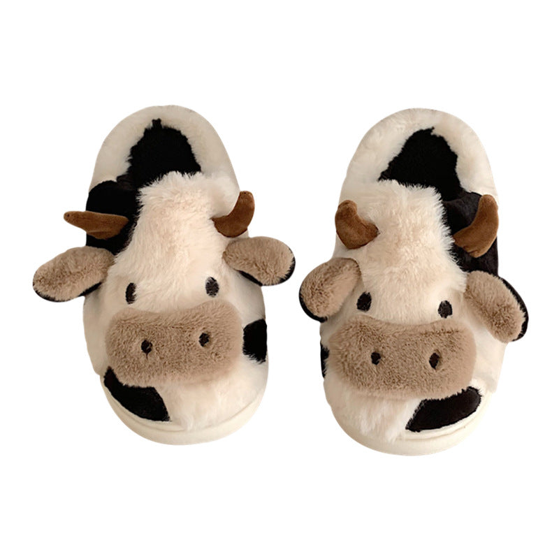 Cute cow animal slippers