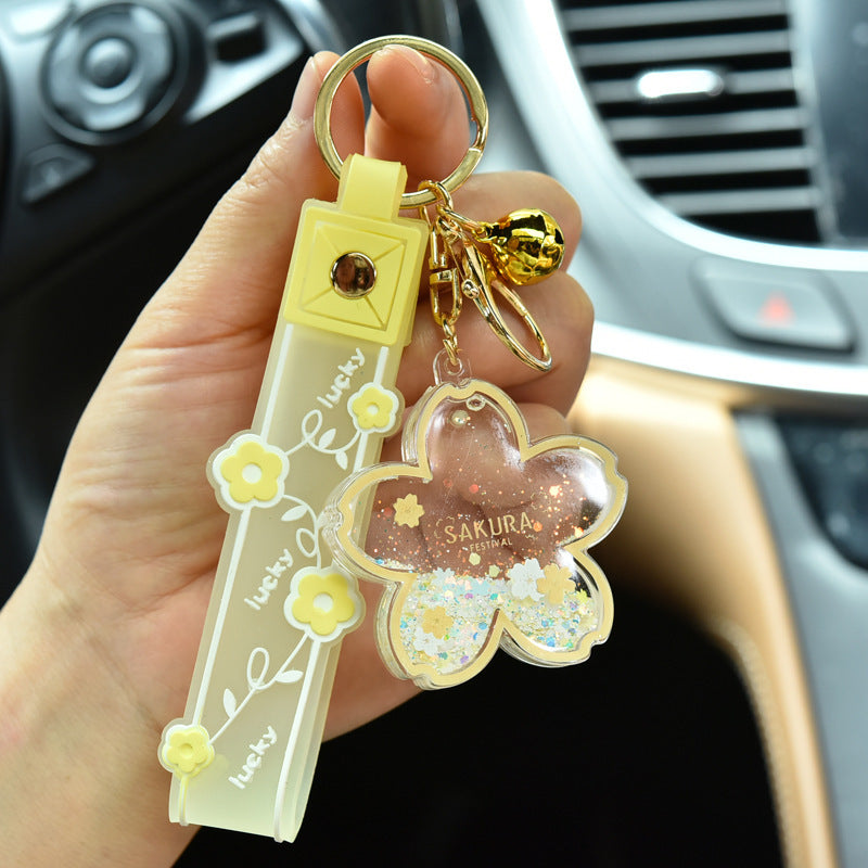 Sakura Quicksand Cherry Blossom Keychain